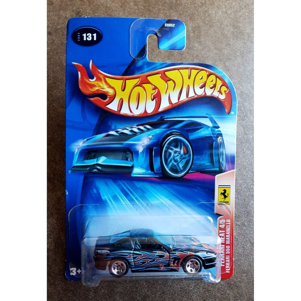 2004 Hot Wheels FERRARI 550 MARANELLO Black 131 FERRARI HEAT SERIES 4/5 1:64 PR5